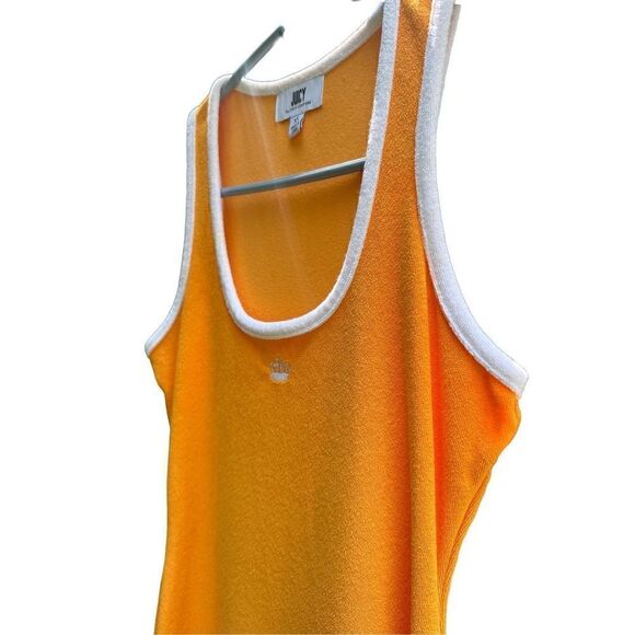 Juicy Couture Y2K Orange Terry Cloth Sleeveless Midi Dress Embroidered Logo XS - Picture 6 of 12